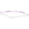 vidaXL Mattress Protector White 160x200 cm Waterproof