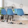 vidaXL Swivel Dining Chairs 4 pcs Blue PP
