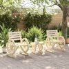 vidaXL 3 Piece Garden Lounge Set Solid Wood Fir