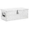 vidaXL Storage Box Silver 70x31x27 cm Aluminium