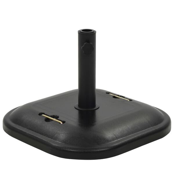 vidaXL Parasol Base Black Concrete Square 25 kg