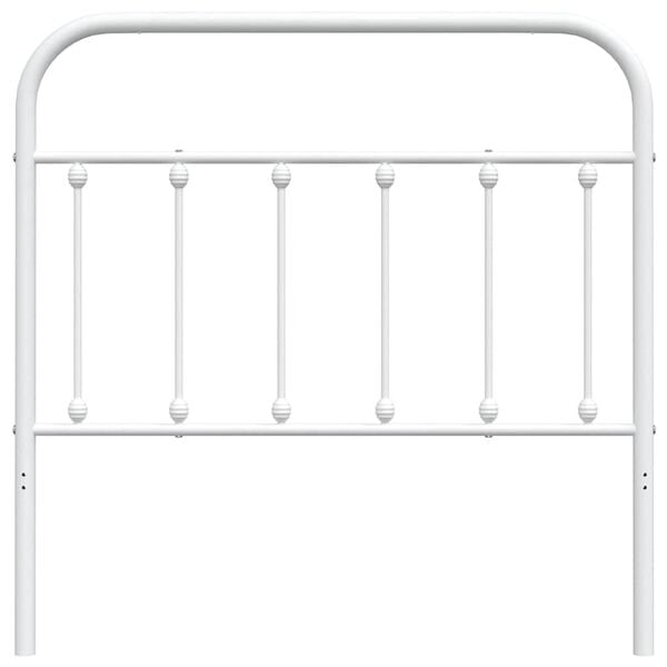 vidaXL Metal Headboard White 100 cm