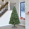 vidaXL Artificial Christmas Tree with 300 LEDs with Stand Green 240 cm