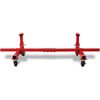 vidaXL Mobile Axle Stand Red