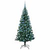 vidaXL Artificial Pre-lit Christmas Tree Green 180 cm PVC