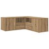vidaXL Corner Cabinet Artisian Oak 200x40x45 cm Engineered Wood