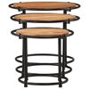 vidaXL Nesting Tables 3 pcs Solid Wood Acacia
