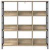 vidaXL Bookshelf Sonoma Oak 102 x 32 x 104.5 cm Engineered Wood