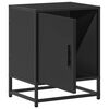 vidaXL Bedside Cabinets 2 pcs Black 40x31x50 cm Engineered Wood and Metal
