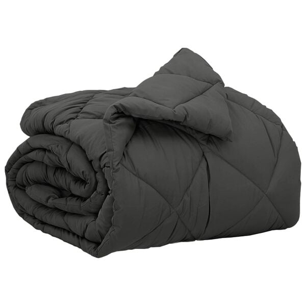 vidaXL Full Year Duvet Anthracite 220 x 140 cm Microfiber