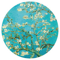 WallArt Wallpaper Circle Almond Blossom 190 cm