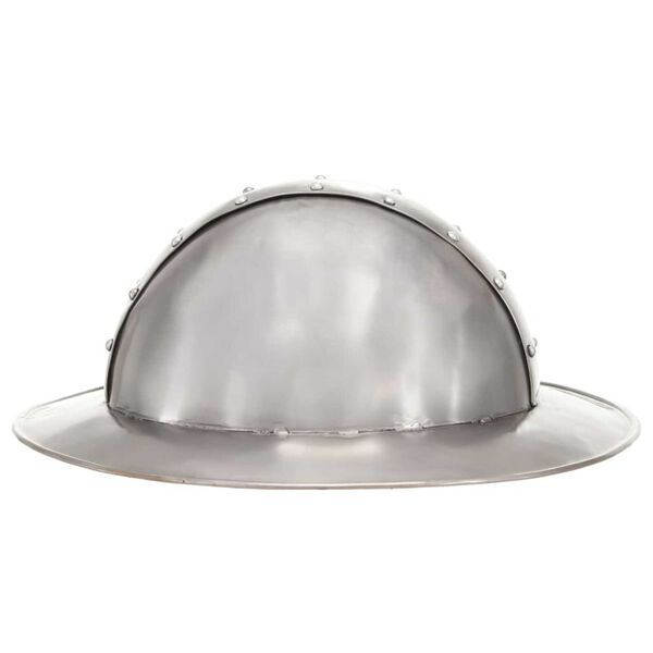 vidaXL Medieval Knight Helmet Antique Replica LARP Silver Steel