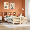 vidaXL Bed Frame without Mattress 150x200 cm King Size Solid Wood Pine
