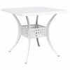 vidaXL Garden Table Set 3 pcs White Cast Aluminium