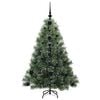 vidaXL Artificial Christmas Tree with 150 LEDs Green 120 cm PE and PVC