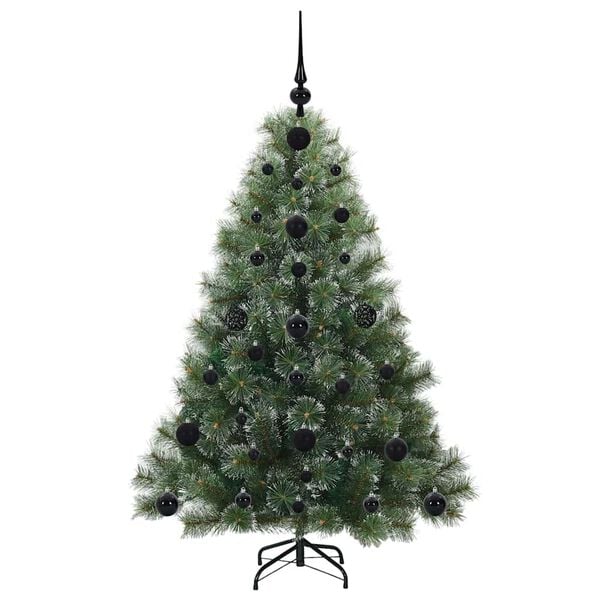 vidaXL Artificial Christmas Tree with 150 LEDs Green 120 cm PE and PVC