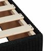 vidaXL Bed Frame without Mattress Black Single Fabric