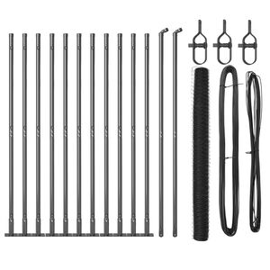 vidaXL Fence Post Grey