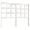 vidaXL Bed Headboard White 125.5x4x100 cm Solid Wood Pine