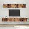 vidaXL TV Cabinet Set Wall-mounted 5 pcs Old Wood Engineered Wood