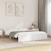 vidaXL Bed Frame without Mattress White Solid Wood 150x200 cm King Size King Size