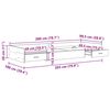 vidaXL Bed Frame with Drawer Artisan Oak 100 x 200 cm Engineered Wood