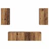vidaXL TV Cabinet Set Wall-mounted 4 pcs Old Wood Engineered Wood