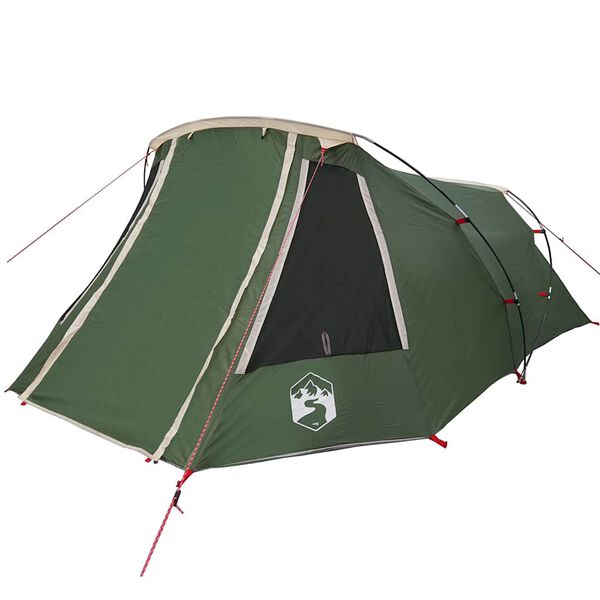 vidaXL Tunnel Tent with Roof Green and White 328 x 228 x 115 cm