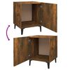 vidaXL Bedside Cabinets 2 pcs Smoked Oak Engineered Wood