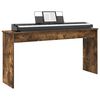 vidaXL Keyboard Stand Smoked Oak 130 x 32 x 64 cm Engineered Wood