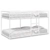 vidaXL Bunk Bed without Mattress White 107x203 cm Steel