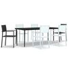vidaXL Garden Dining Set | Black and White