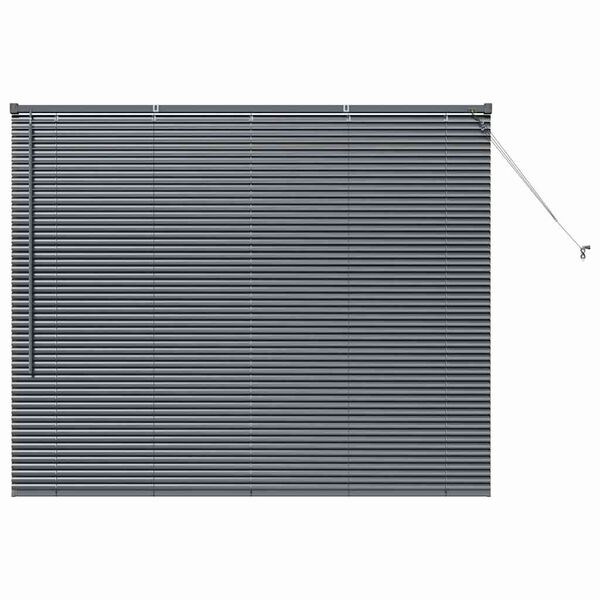 vidaXL Venetian Blinds Manual Dark Grey 130 x 155 cm Aluminium
