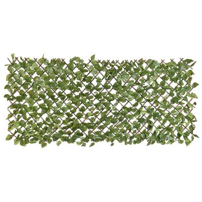 Nature Garden Trellis with Laurel Palm 90x180 cm Green Leaves