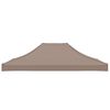vidaXL Party Tent Roof 4x3 m Taupe 270 g/m²