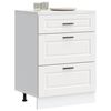 vidaXL Kitchen Base Cabinet Porto White Engineered Wood