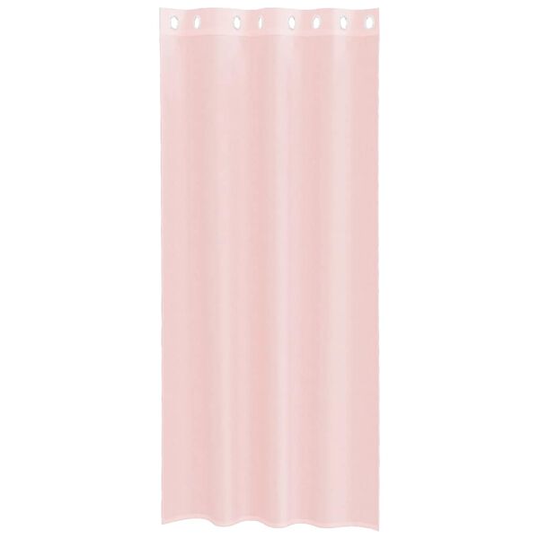 vidaXL Voile Curtains with Grommets 2 pcs Light Pink 140x225 cm