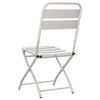 vidaXL Garden Folding Chair Folding 2 pcs Beige 55 x 56.5 x 91cm Steel