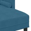 vidaXL Sofa Set with Cushion 2 pcs Blue Polyester