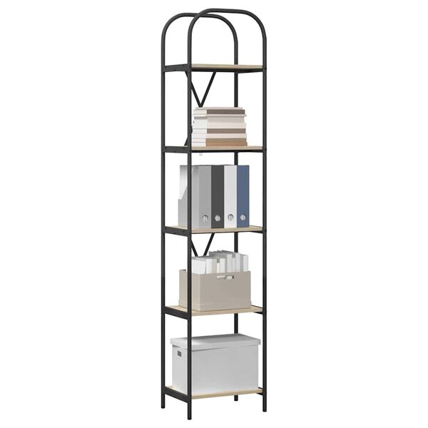 vidaXL Bookshelf Sonoma Oak 40 x 30 x 183 cm Engineered wood