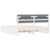 vidaXL Bed Frame with Upholstered Headboard Light Grey 180 x 200 cm