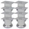vidaXL Sofa Leg | Set of 8 | Chrome | Iron | Small | Durable | Sofa Legs