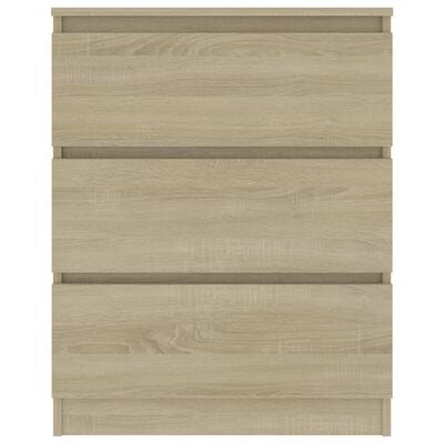 vidaXL Sideboard Sonoma Oak 60x35x76 cm Engineered Wood