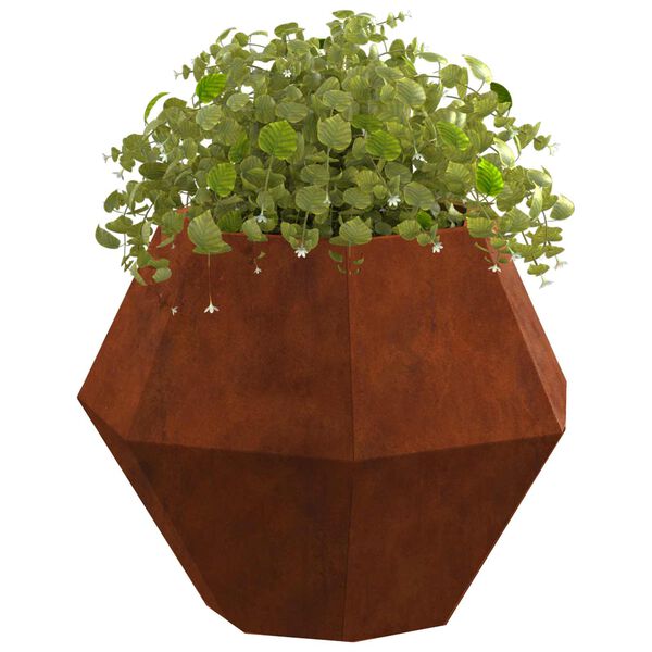 vidaXL Planter Rusty 50 x 50 x 40 cm Weathering Steel