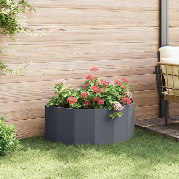 vidaXL Planter Anthracite 90 x 45 x 35 cm Steel