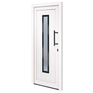 vidaXL Front Door White 88x200 cm PVC