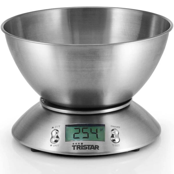 Tristar Kitchen Scale 5 kg with Measuring Bowl