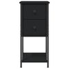 vidaXL Bedside Cabinets 2 pcs Black 32x42x70 cm Engineered Wood
