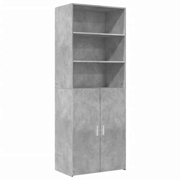 vidaXL Highboard Concrete Grey 70x42.5x185 cm Engineered Wood