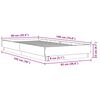 vidaXL Bed Frame without Mattress Sonoma Oak 90x190 cm Single Engineered Wood